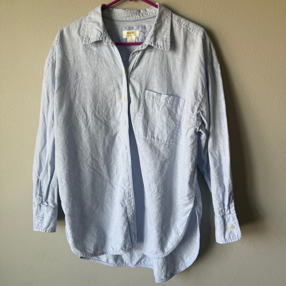 Anthropologie Bennett Light Blue Button-Up Shirt